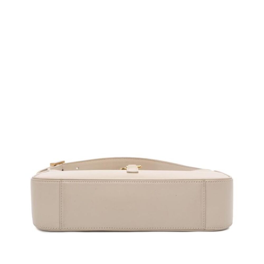 Pre Loved saint laurent Leather Shoulder Bag Women White - Picture 3 of 8